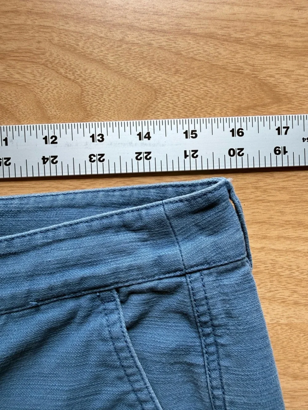J. Crew Light Blue‎ Casual Button-Front Pants